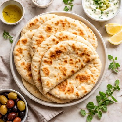 Greek style pita bread