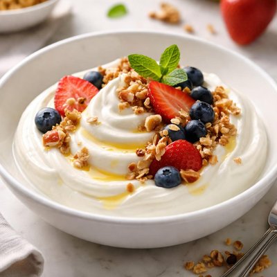 Greek style yoghurt