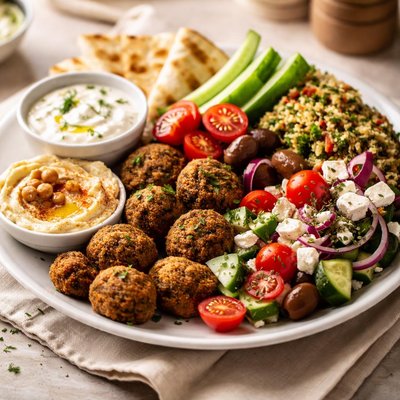 Greek vegetarian platter