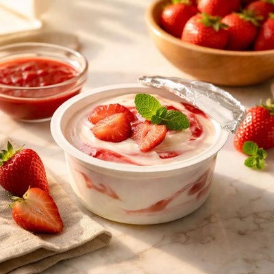 Greek yoghurt strawberry lidl