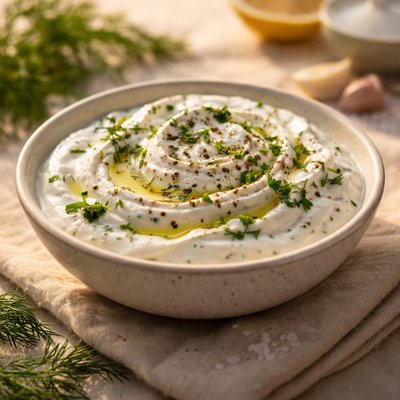 Greek yoghurt with herbs