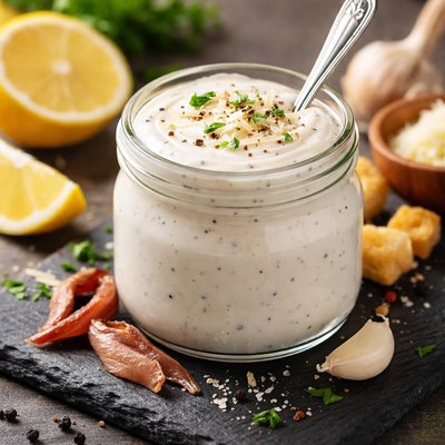 Greek yogurt caesar dressing