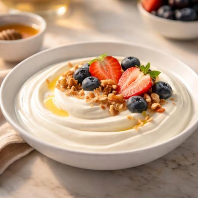 Greek yogurt flavored