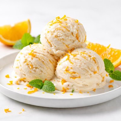 Greek yogurt orange ice cream