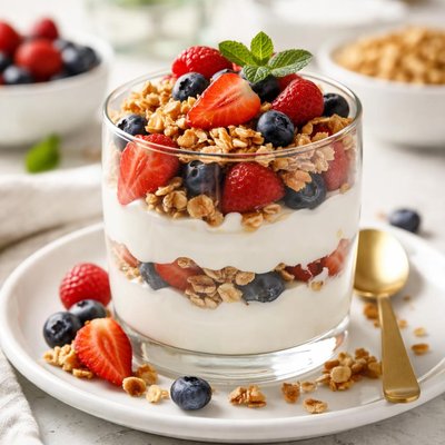 Greek yogurt parfait