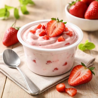 Greek yogurt strawberry flavor