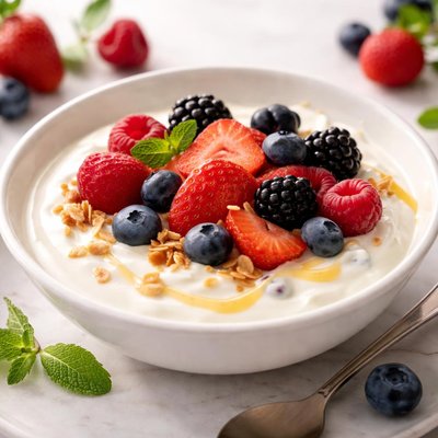 Greek yogurt with berries