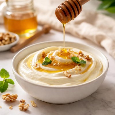 Greek yogurt with honey