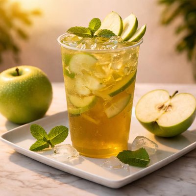 Green apple green tea