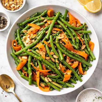 Green bean and carrot salad