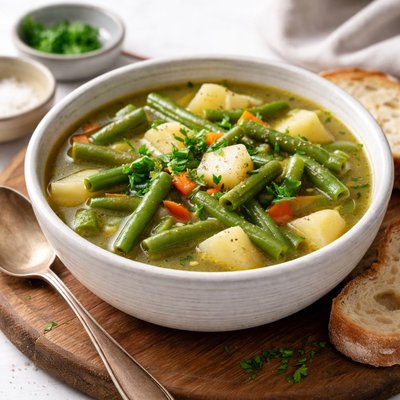 Green bean and potato soup