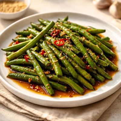 Green bean in soy sauce
