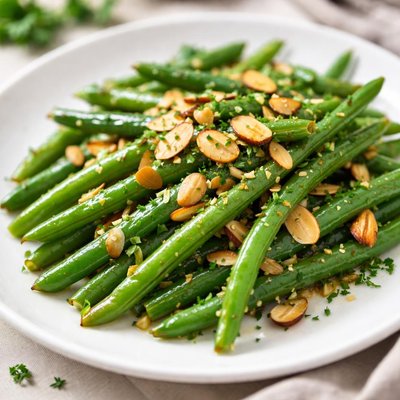 Green beans almondine