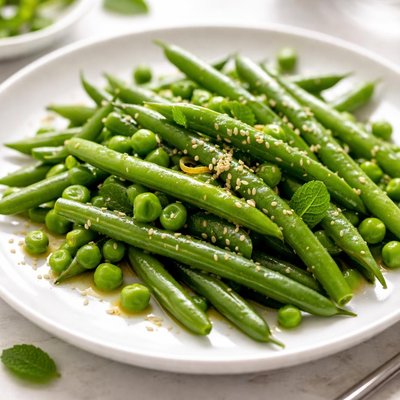 Green beans and peas