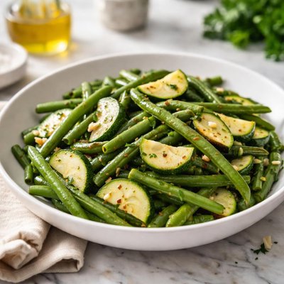 Green beans and zucchini