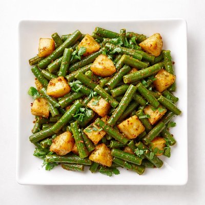 Green beans potato subji