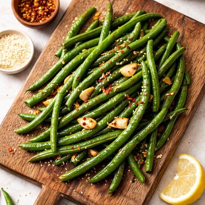 Green beans stir-fry