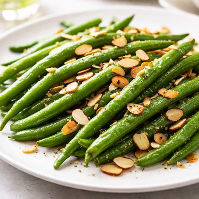 Green beans with almonds
