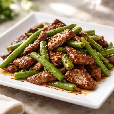 Green beans with beef