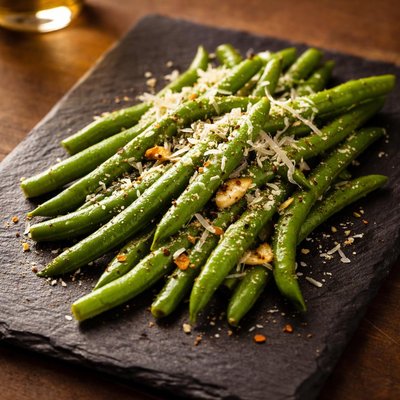 Green beans with cheese