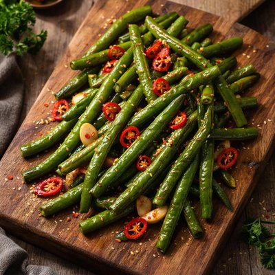 Green beans with chili