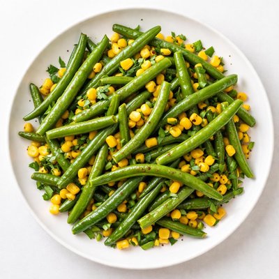 Green beans with corn