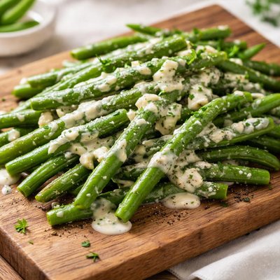 Green beans with cream sauce