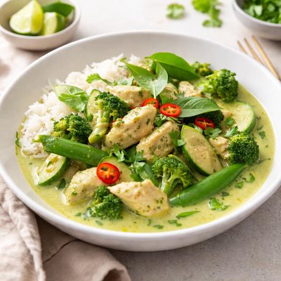 Green chicken curry