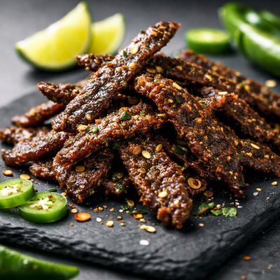 Green chili jerky
