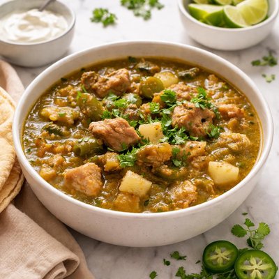 Green chili stew