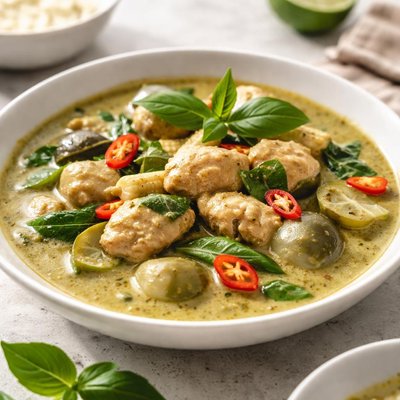 Green curry chicken