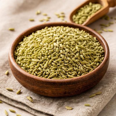 Green fennel seeds