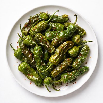 Green fried pepper