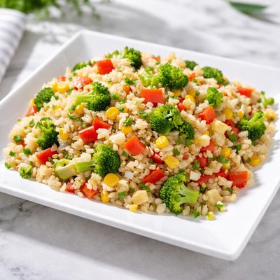 Green giant riced cauliflour pilaf