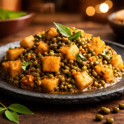 Green gram yam curry