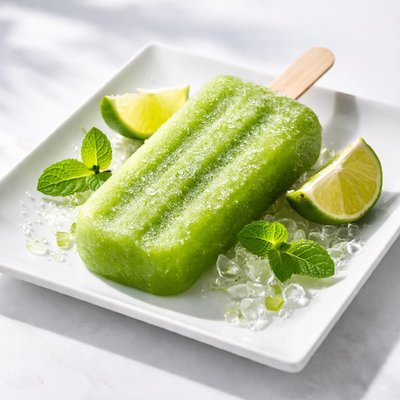 Green ice pop