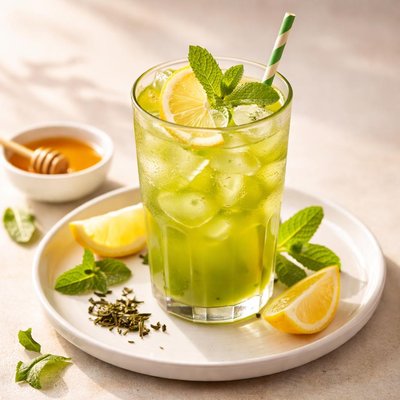 Green iced tea lemonade