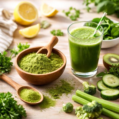 Green juice powder