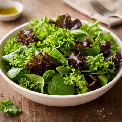 Green leaf lettuce mix