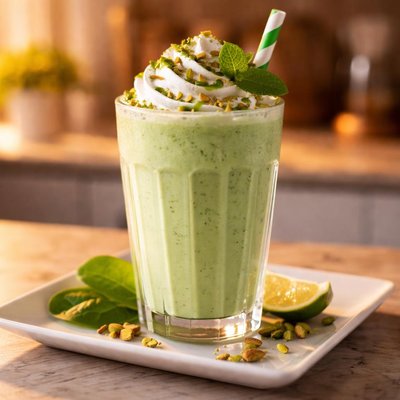 Green milkshake