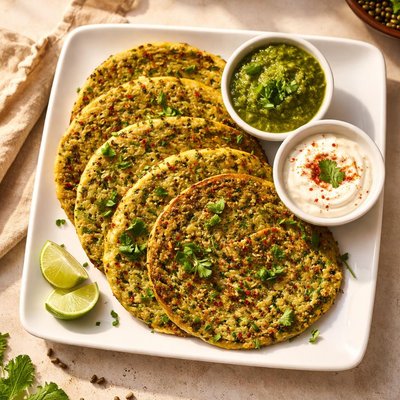 Green moong dal chila