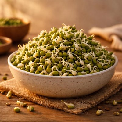 Green moong sprouts