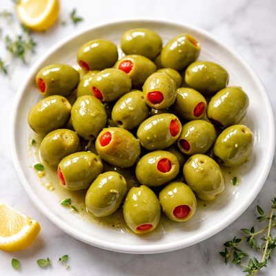 Green olives with pimentos