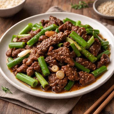 Green onion beef