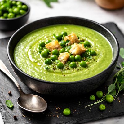 Green peas soup