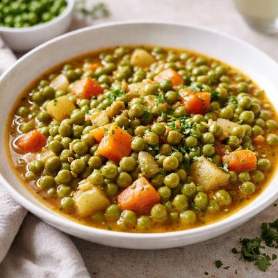 Green peas stew