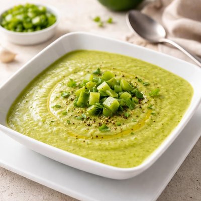 Green pepper soup