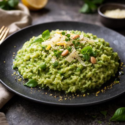 Green risotto