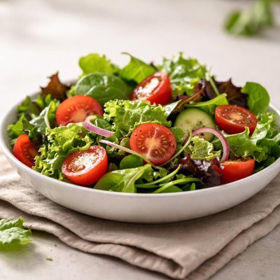 Green salad and tomatoes