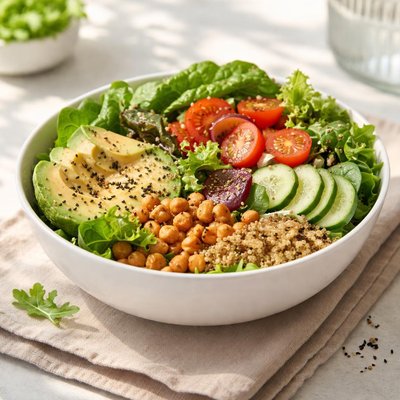 Green salad bowl